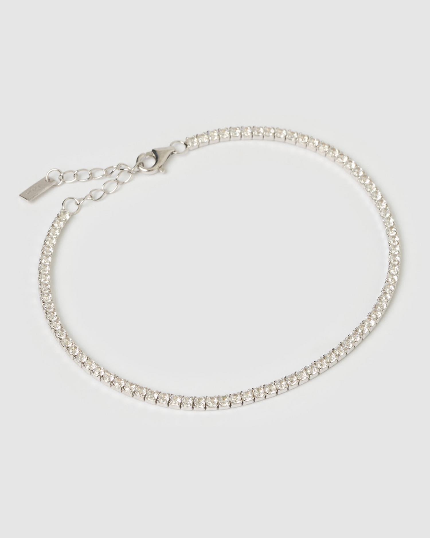 Izoa Mini Tennis Bracelet Silver