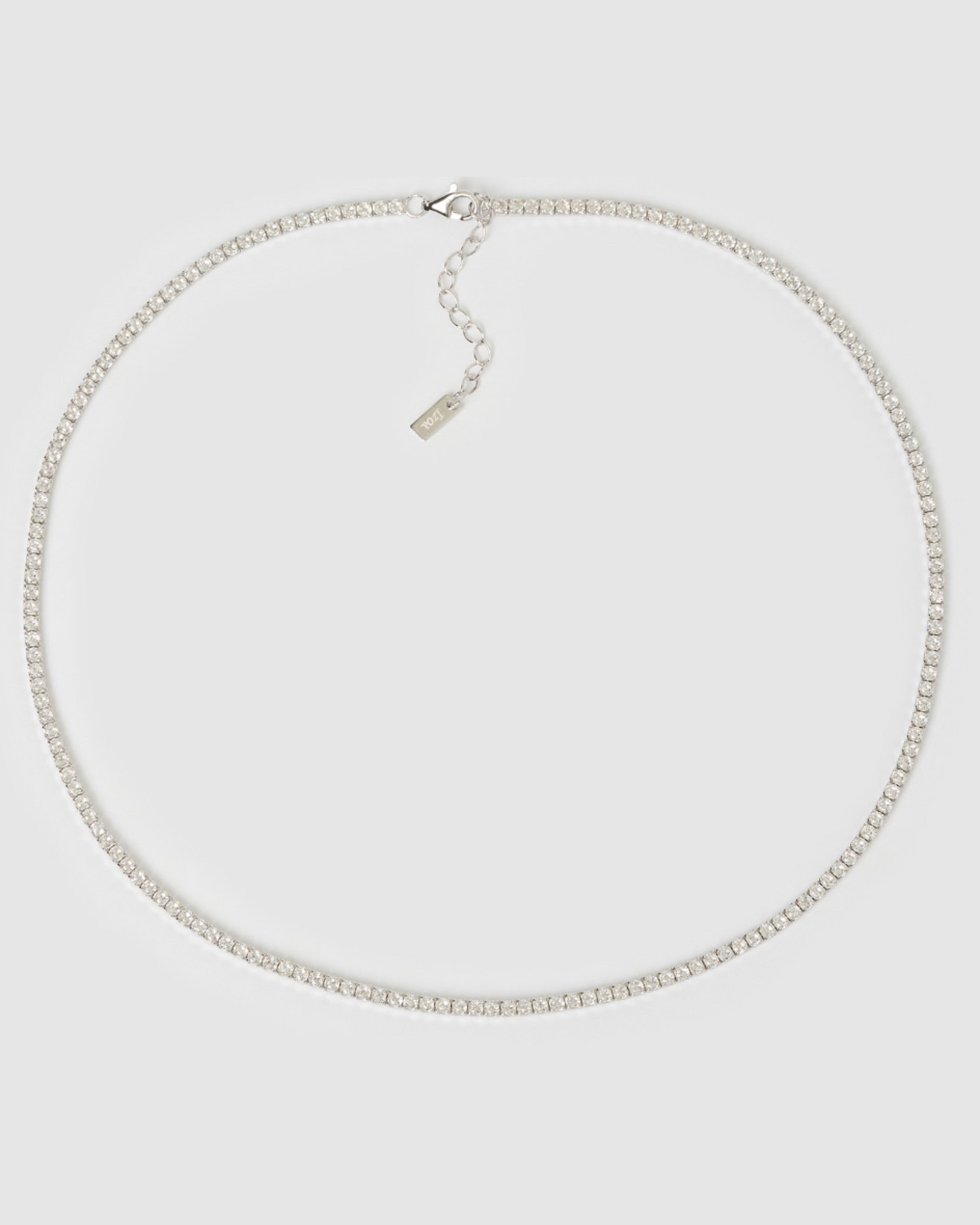 Izoa Mini Tennis Choker Silver