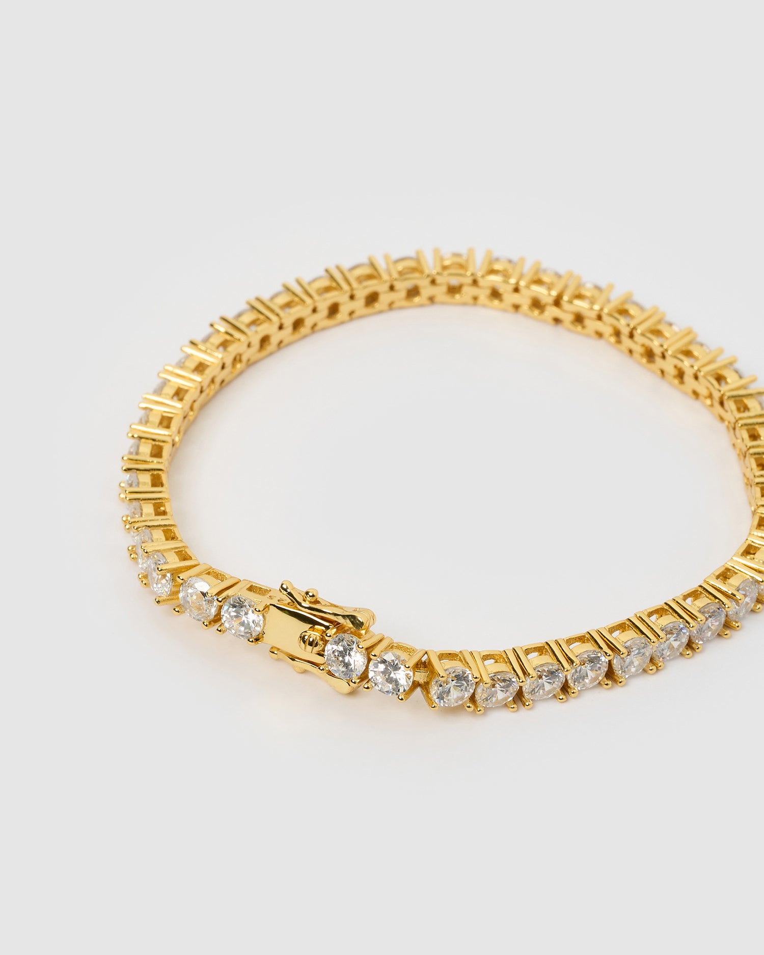 Izoa Mabel Tennis Bracelet Gold