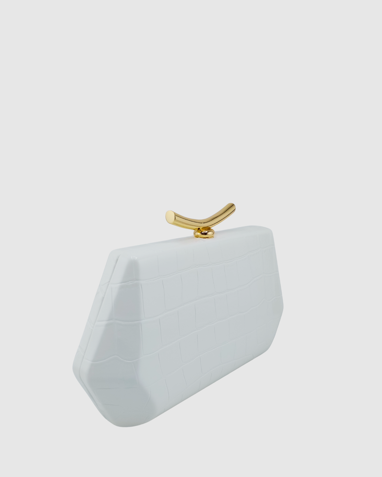 Izoa Paige Clutch White