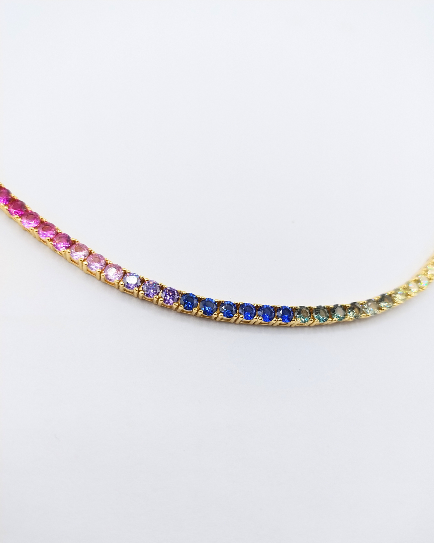 Izoa Rainbow Tennis Bracelet Multi