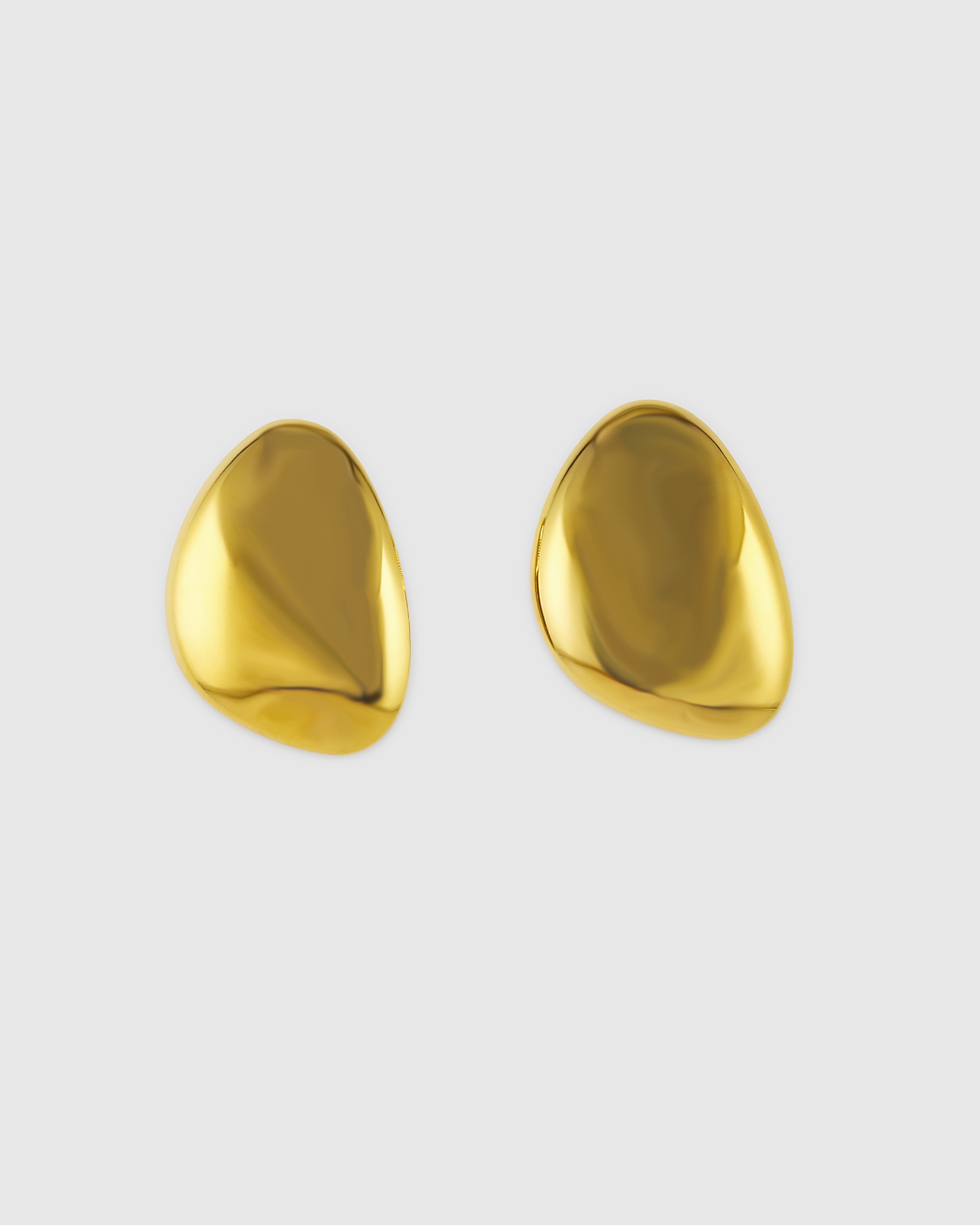 Izoa Rhiannon Stud Earrings Gold