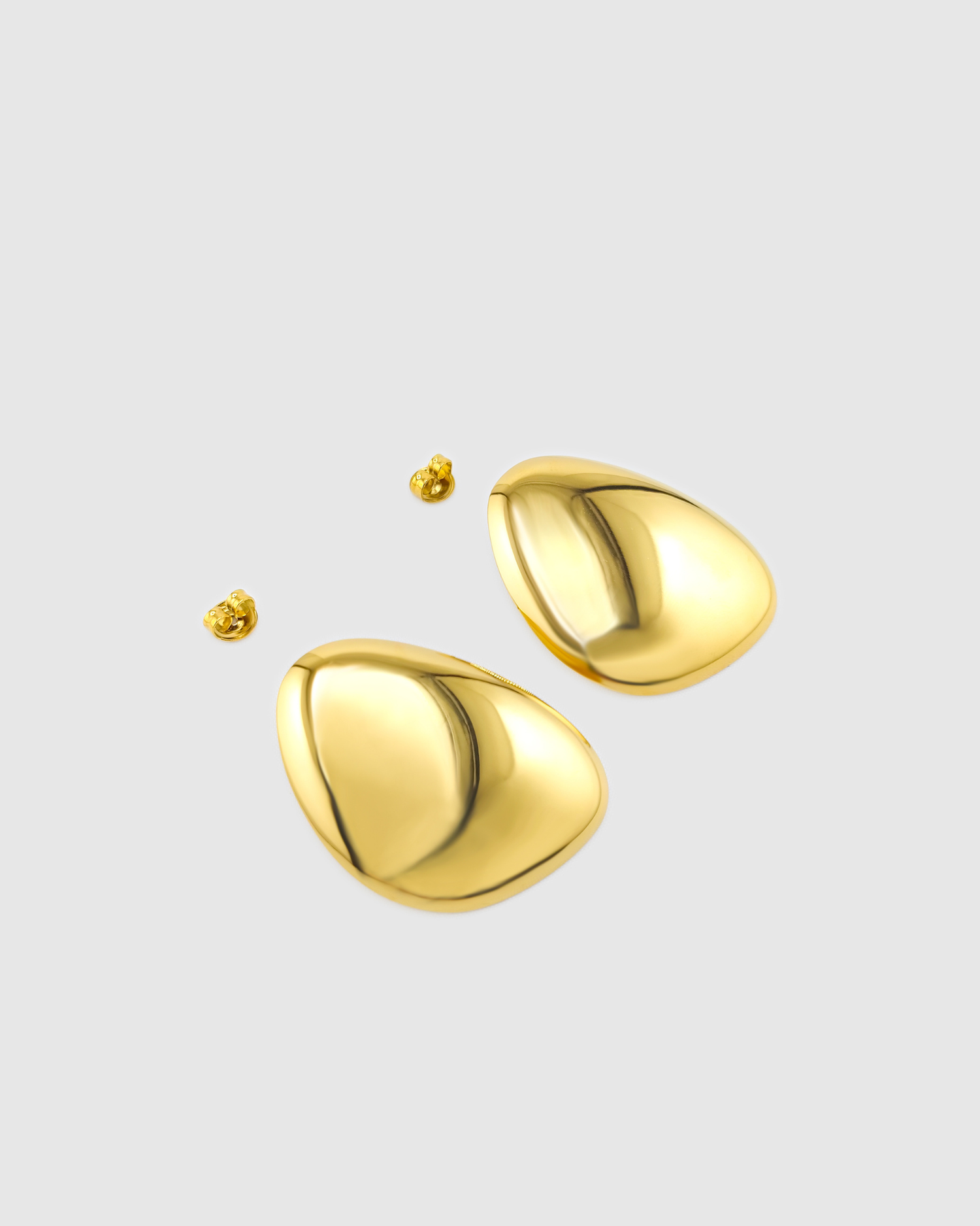 Izoa Rhiannon Stud Earrings Gold