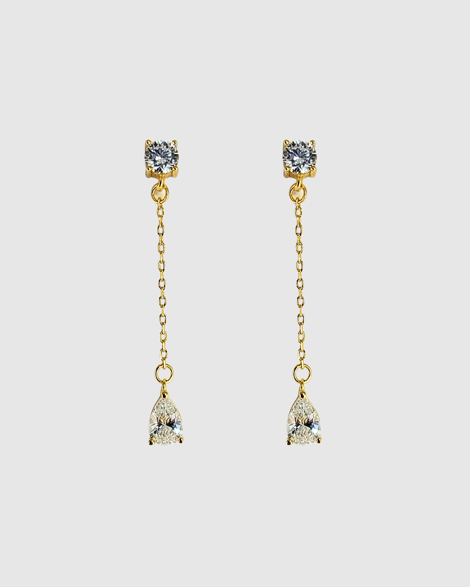 Izoa Seren Drop Stud Earrings
