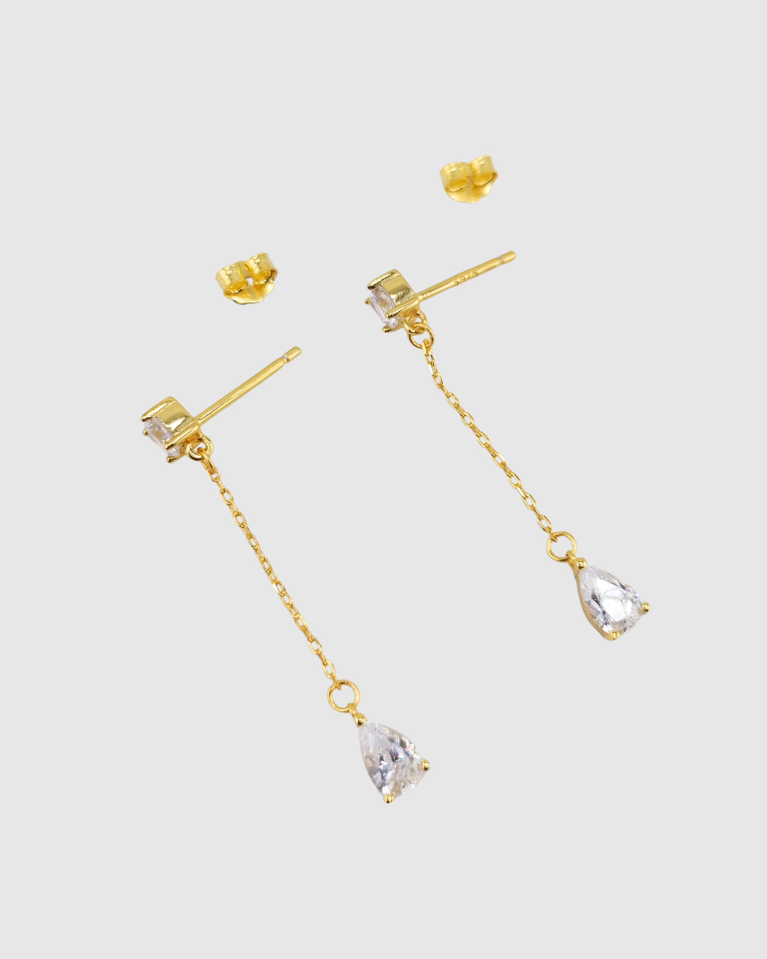 Izoa Seren Drop Stud Earrings