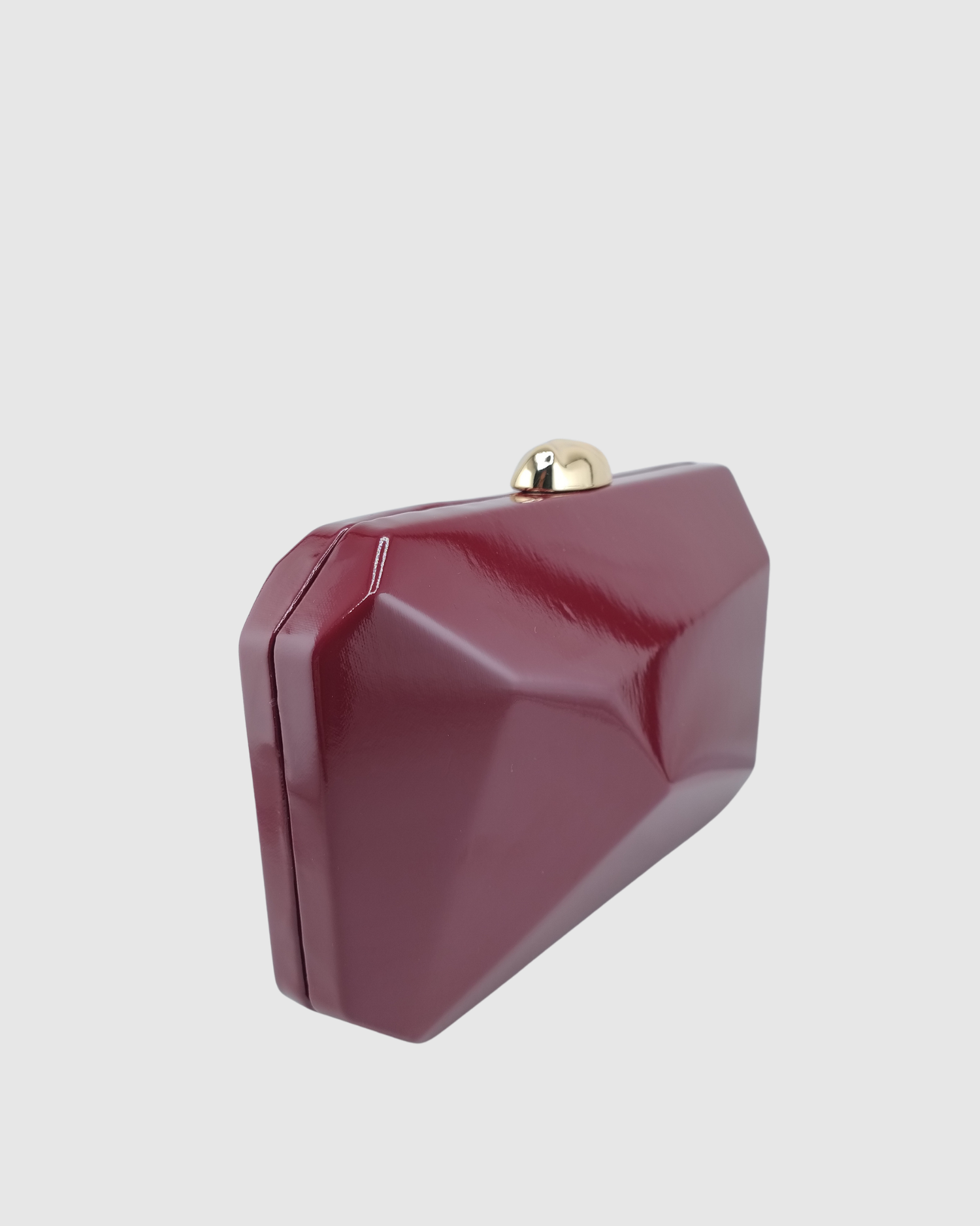 Izoa Talia Geometric Clutch Burgundy