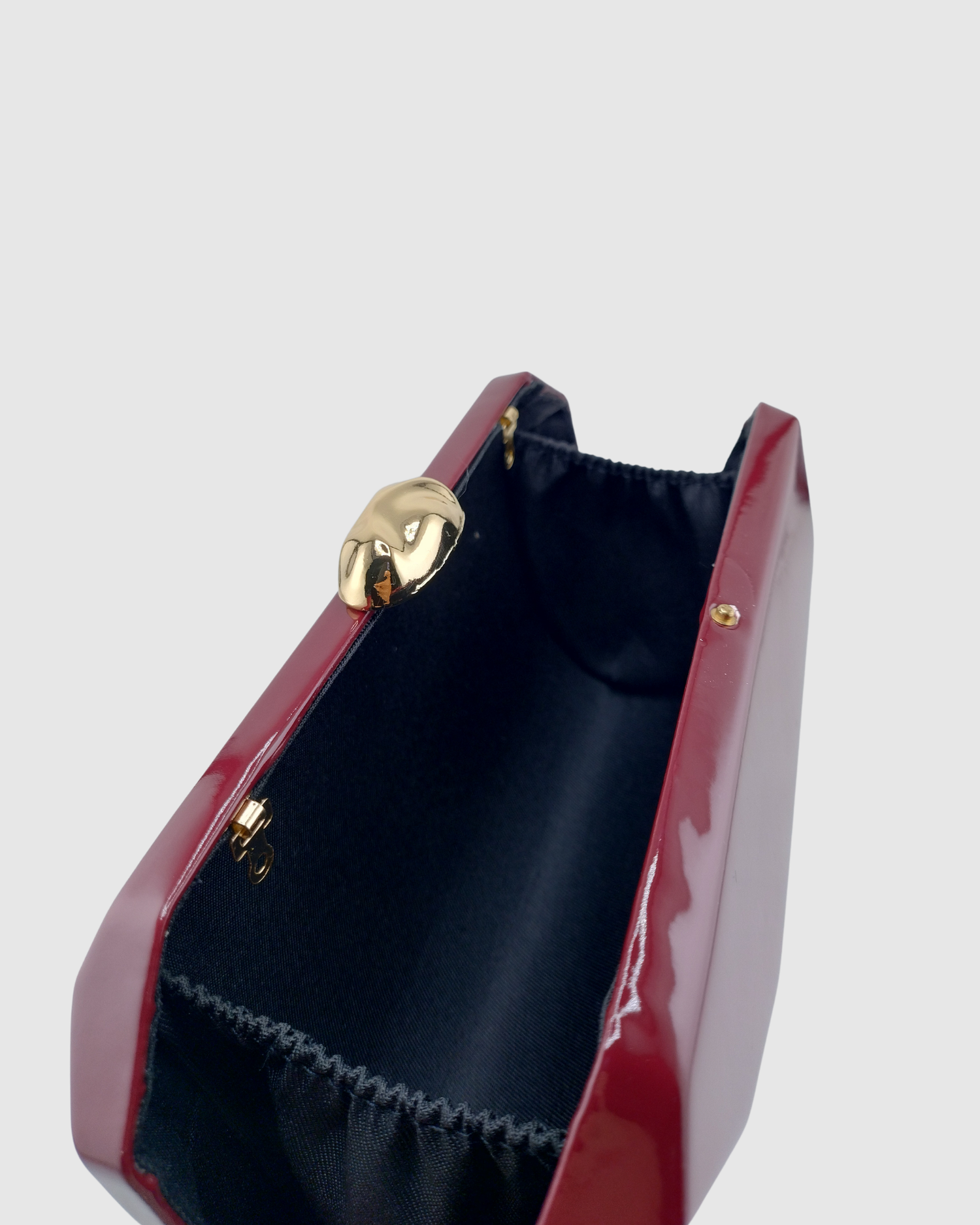 Izoa Talia Geometric Clutch Burgundy