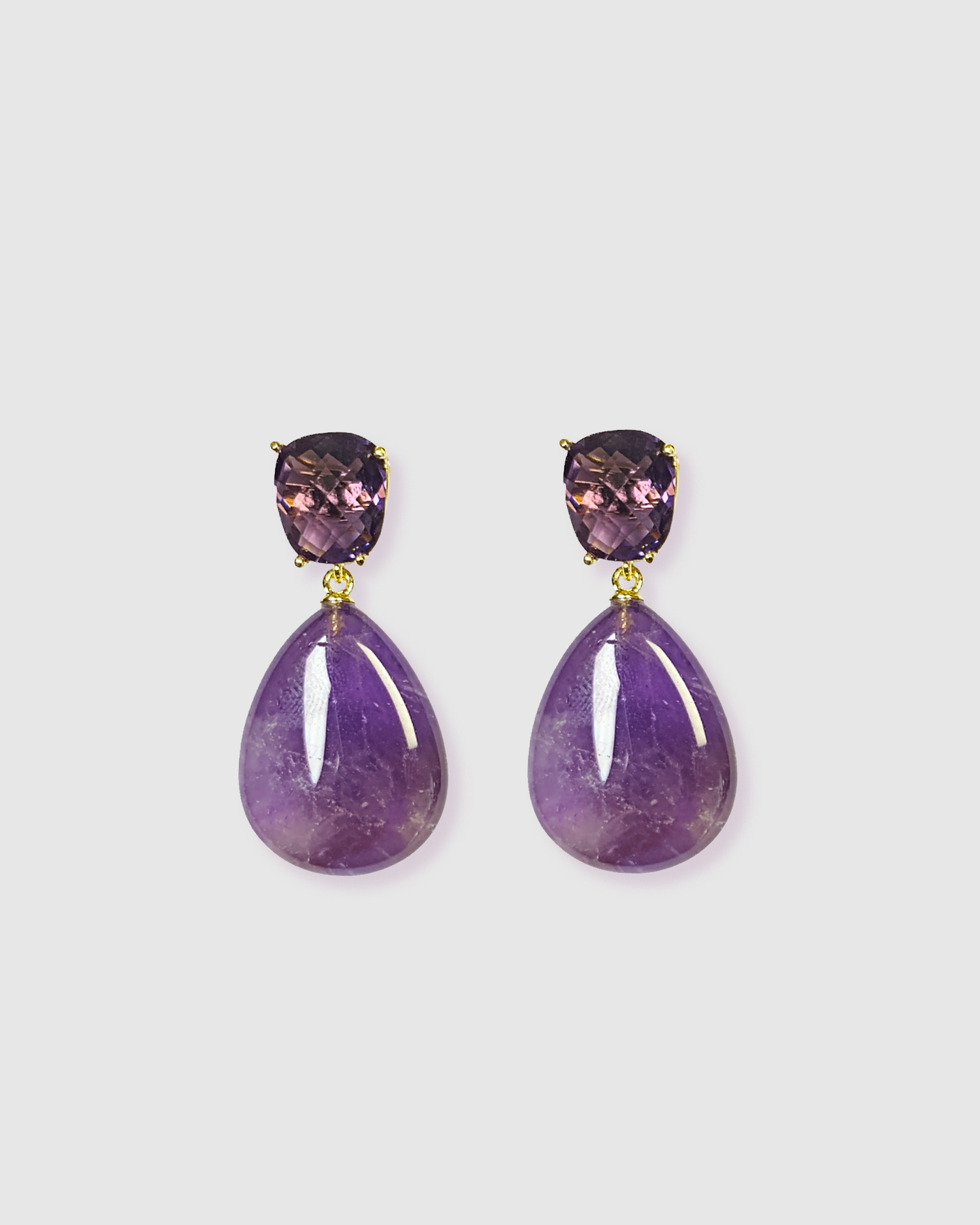 Izoa Velora Earrings Amethyst