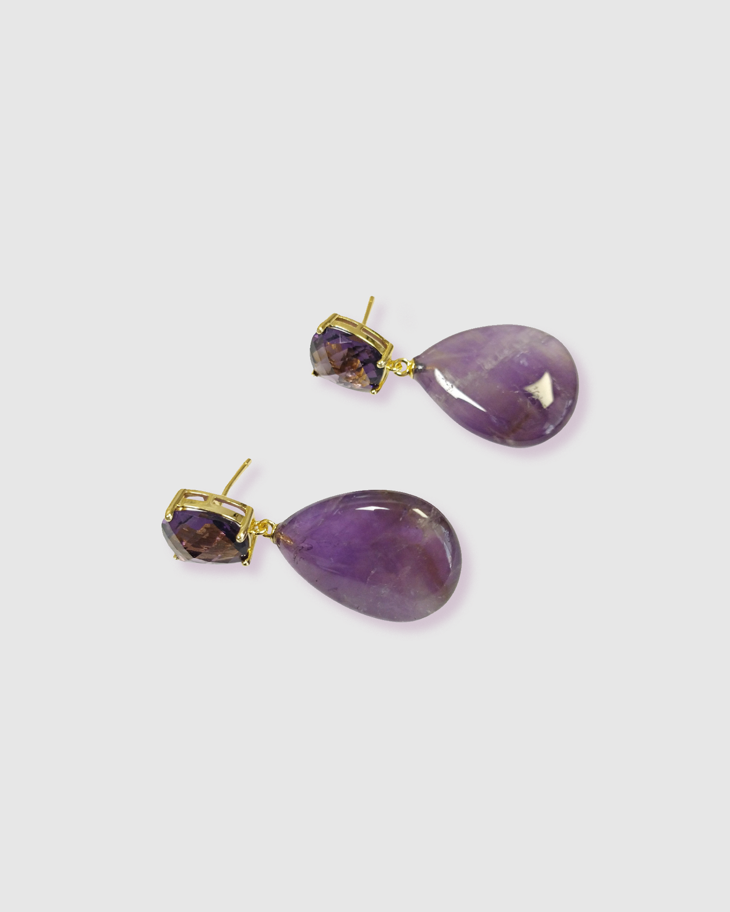 Izoa Velora Earrings Amethyst
