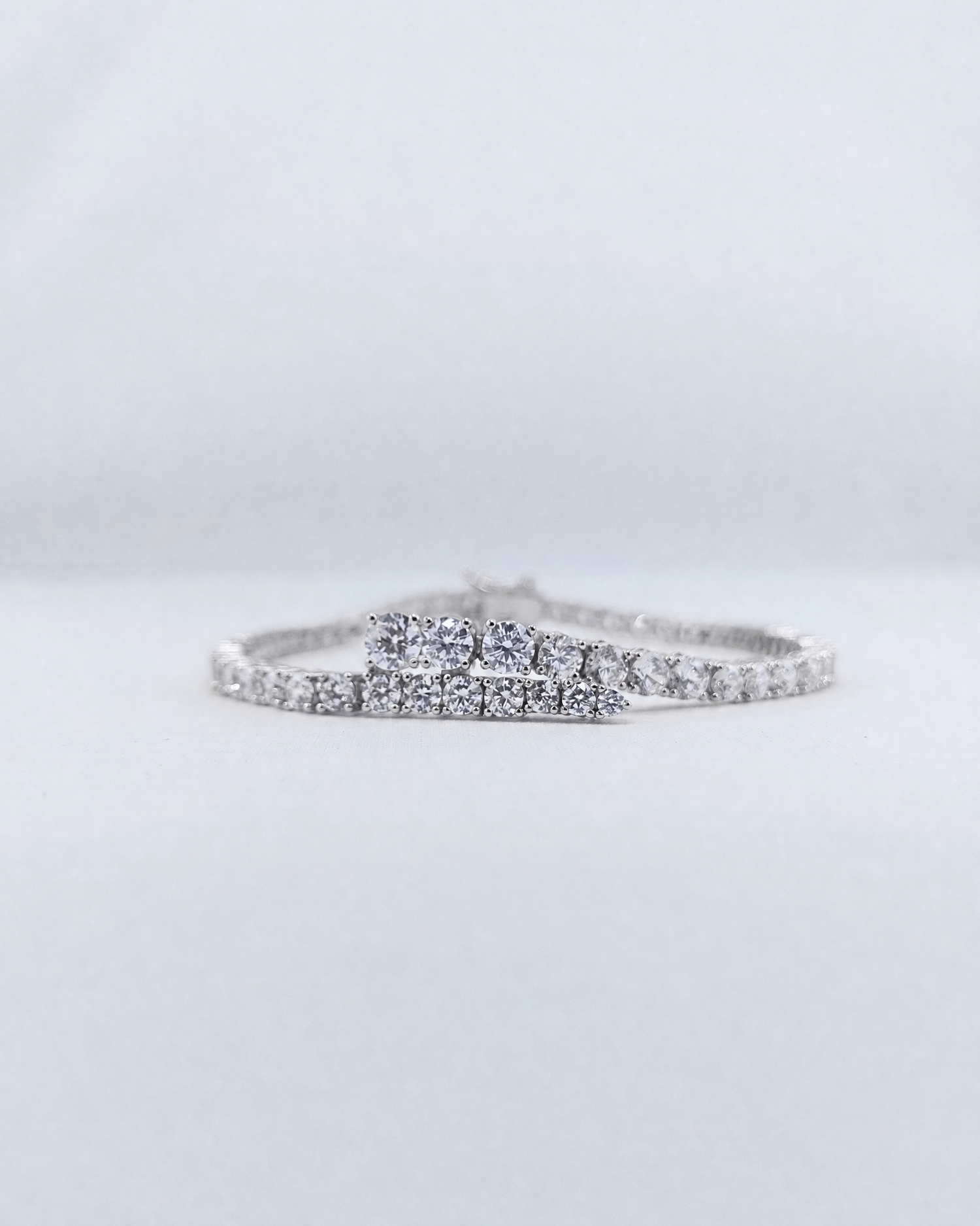 Izoa Josephine Tennis Bracelet Silver