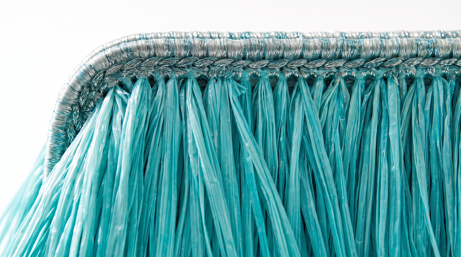 Izoa St Tropez Bright Turquoise Tassel clutch