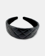 Izoa Beatrix Quilted Headband Black – alternate view