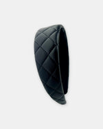 Izoa Beatrix Quilted Headband Black – alternate view