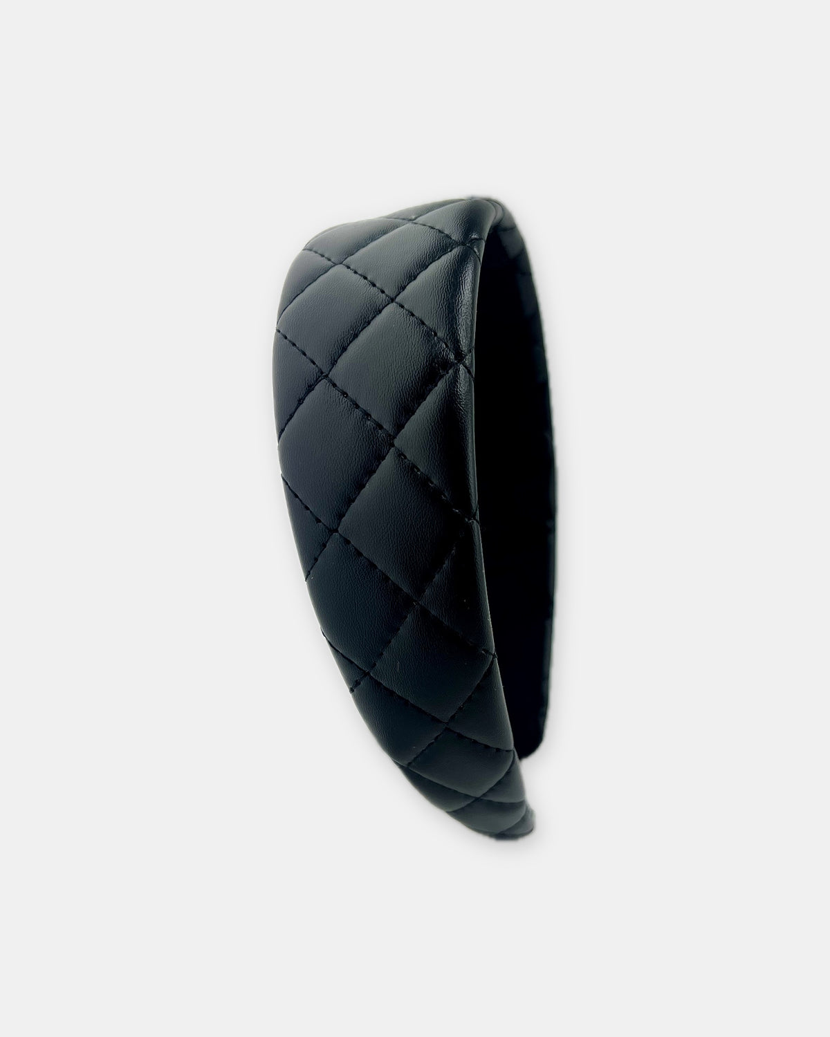 Izoa Beatrix Quilted Headband Black – alternate view