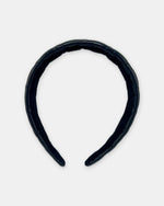 Izoa Beatrix Quilted Headband Black – alternate view