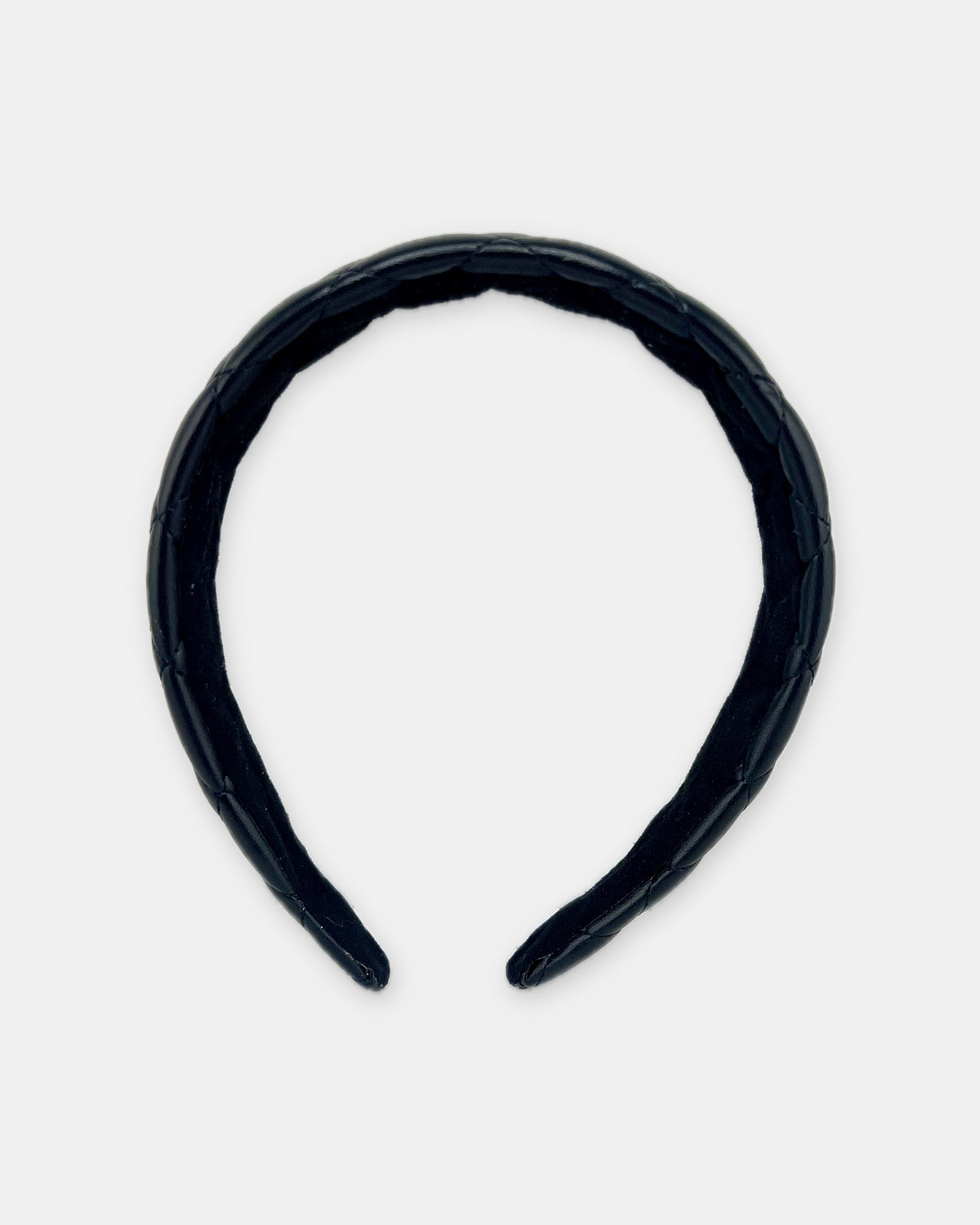 Izoa Beatrix Quilted Headband Black – alternate view