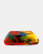 Izoa Cosima Abstract Acrylic Clutch in Multi – alternate view