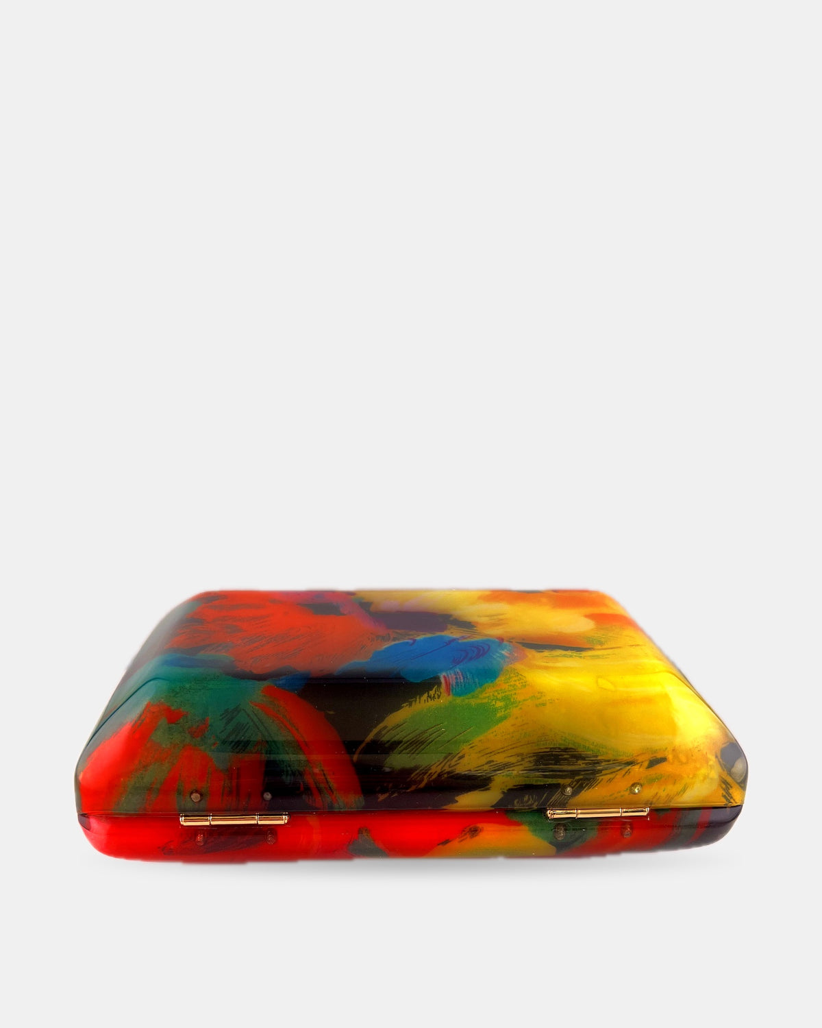 Izoa Cosima Abstract Acrylic Clutch in Multi – alternate view