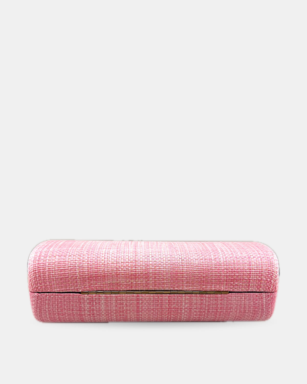 Izoa Margaux Woven Clutch in Pink – alternate view