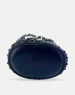 Izoa Noelle Beaded Bucket Bag in Black – alternate view