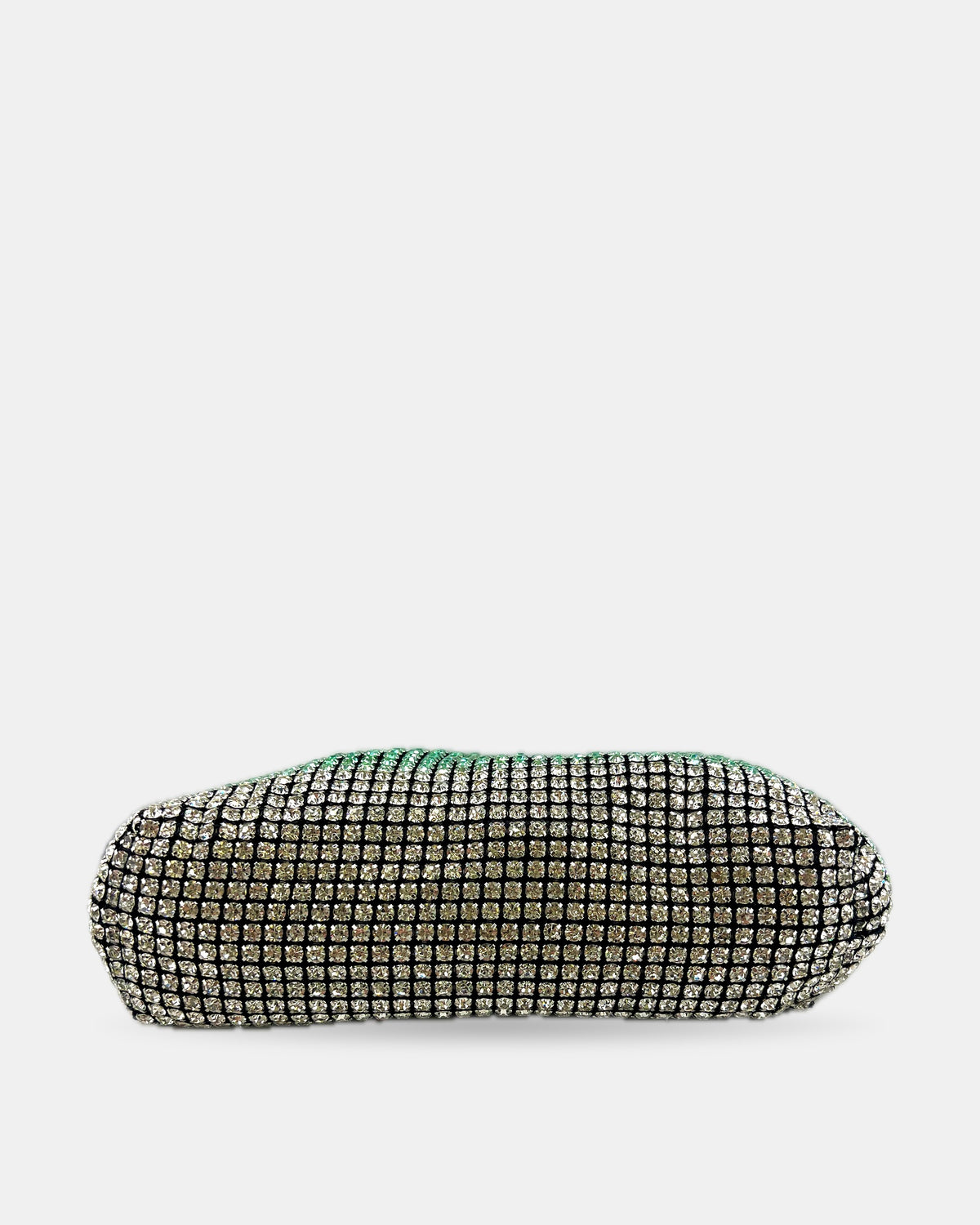 Izoa Seraphina Crystal Mesh Clutch in Silver – alternate view