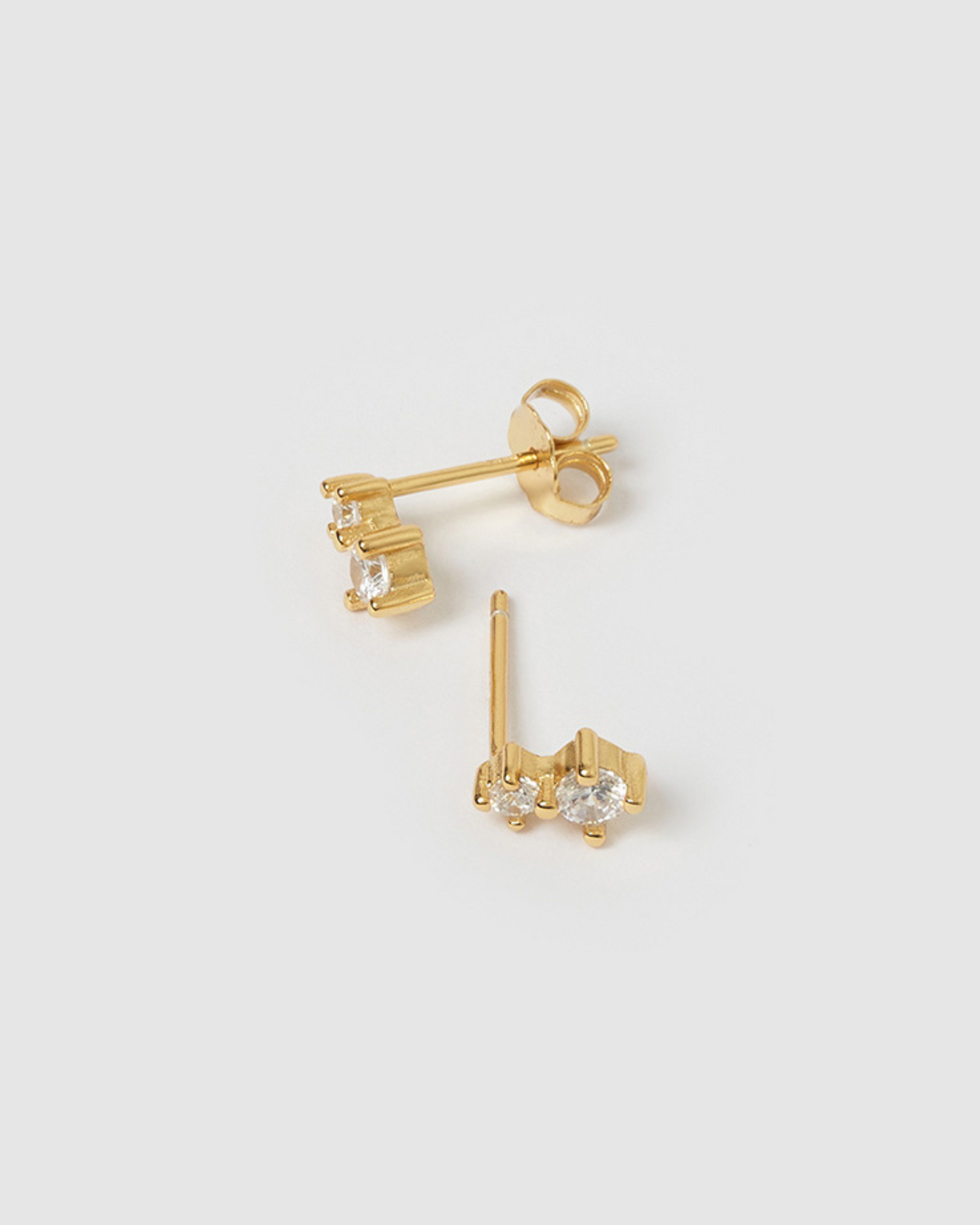 Izoa Milah Stud Earrings Gold