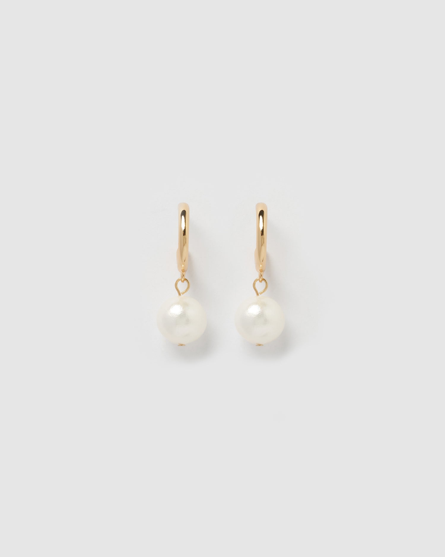 Izoa Amaya Earrings Gold Freshwater Pearl