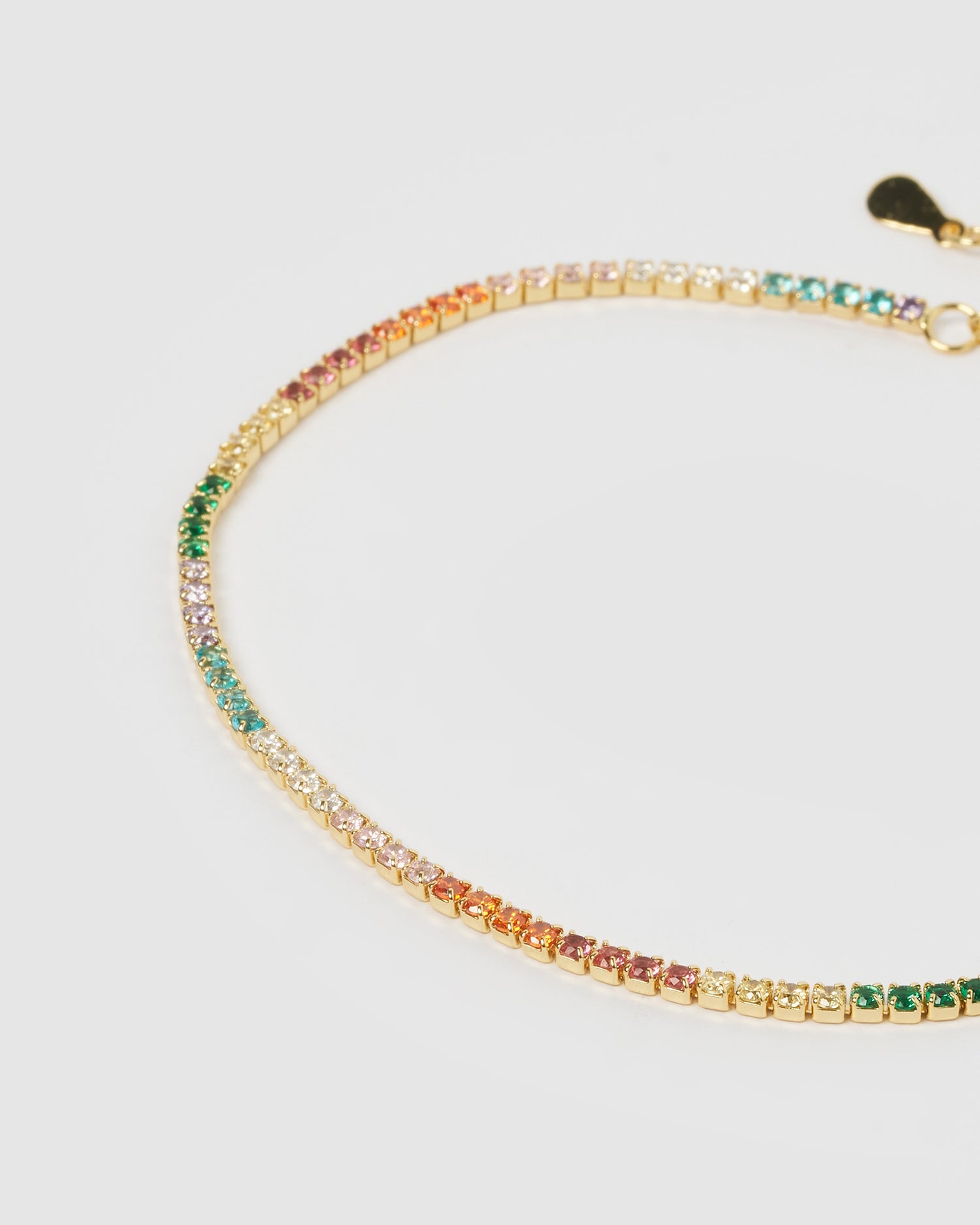 Izoa Daisy Anklet Gold Multi