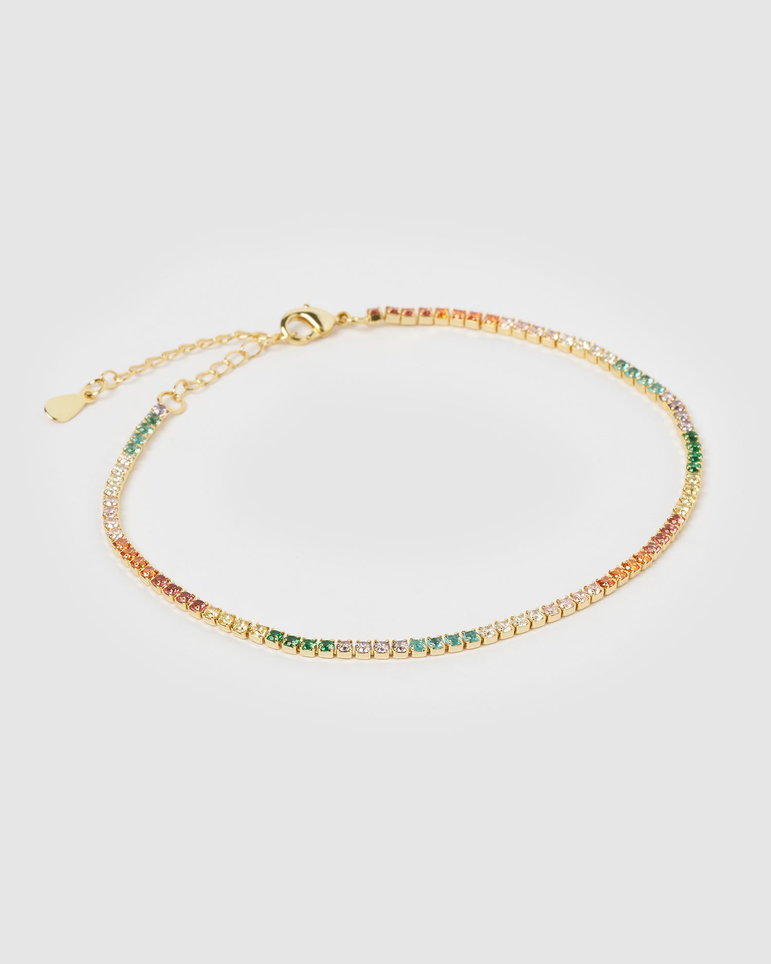 Izoa Daisy Anklet Gold Multi