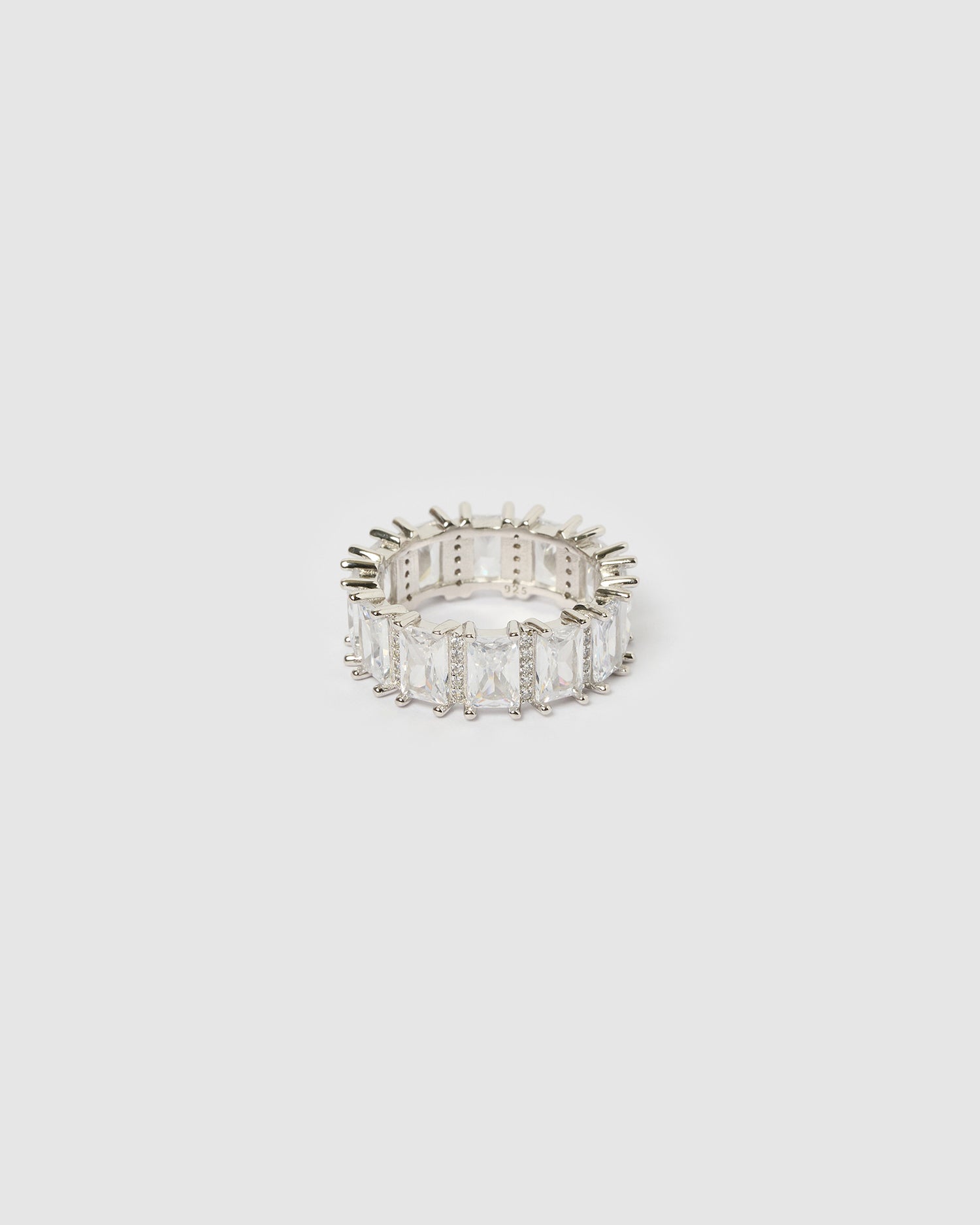 Izoa Aaliyah Ring Silver Clear