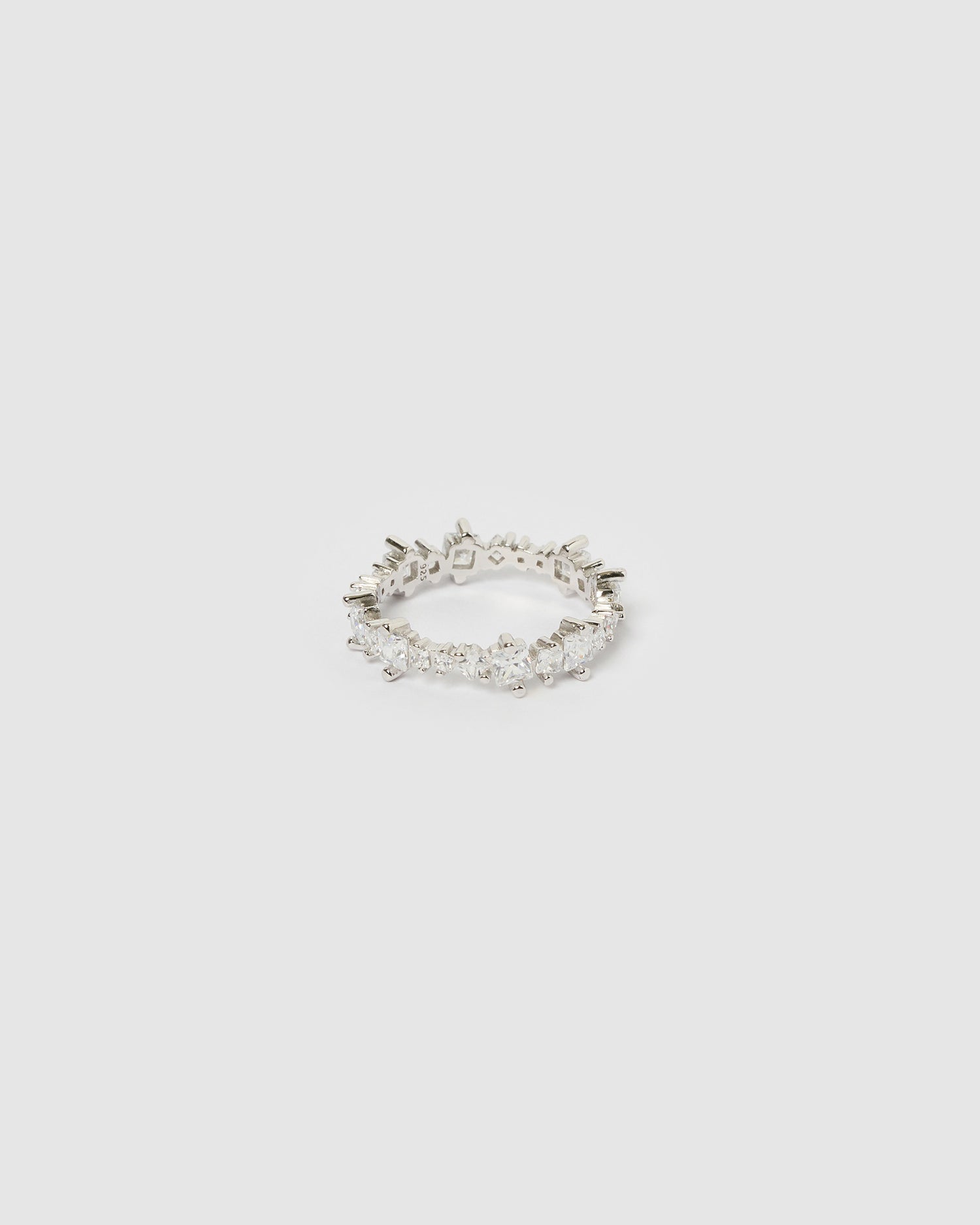 Izoa Lyla Ring Silver Clear