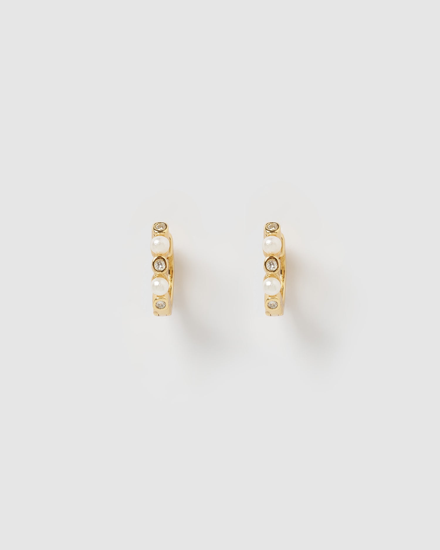 Izoa Candice Huggie Gold Pearl