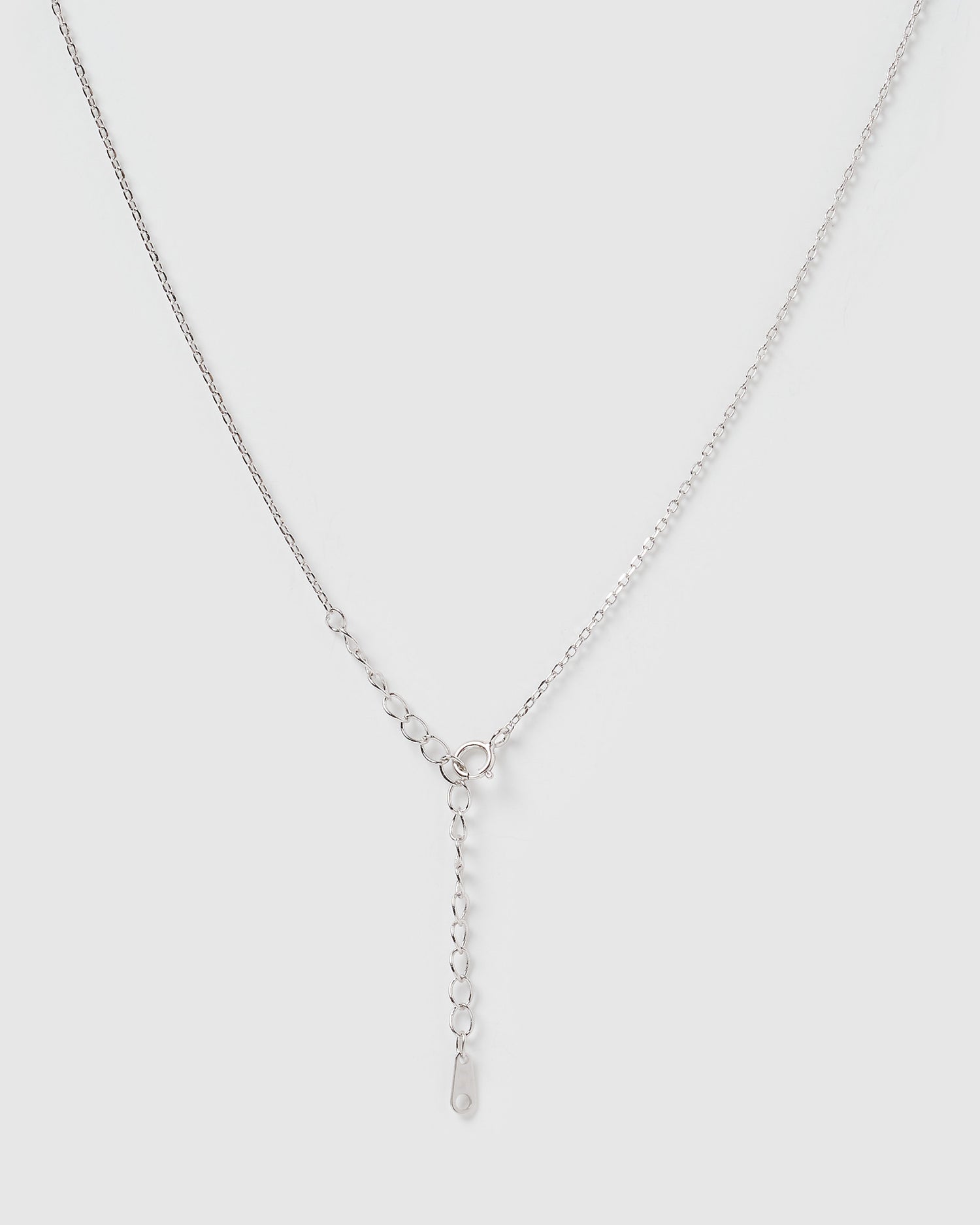 Izoa Kids Cat Drop Necklace Silver