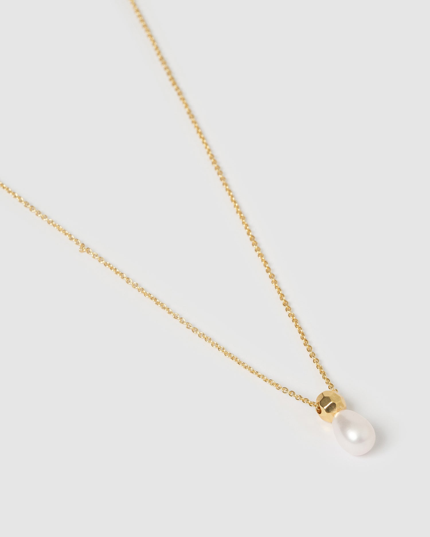 Izoa Christabel Pearl Necklace Gold
