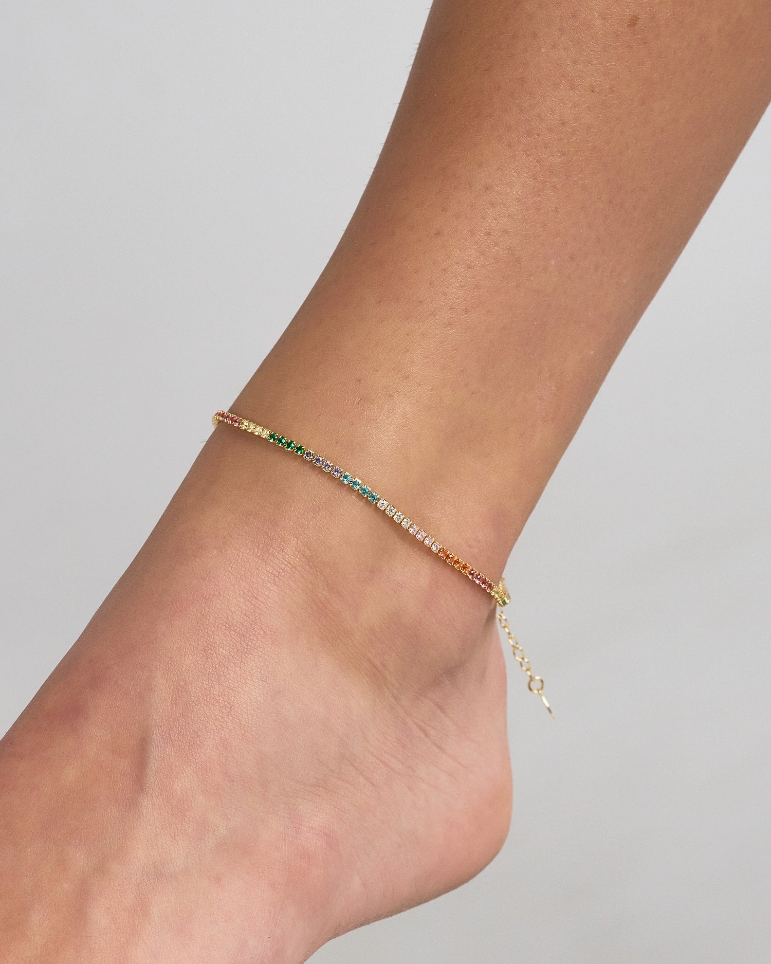 Izoa Daisy Anklet Gold Multi
