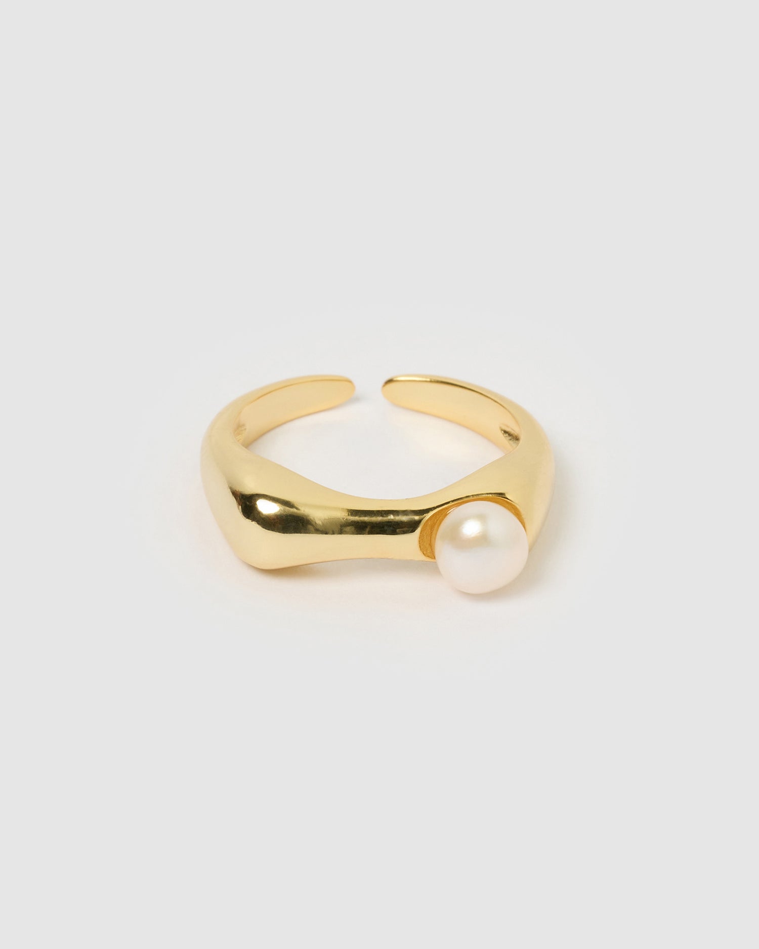 Izoa Darcy Ring Gold Pearl
