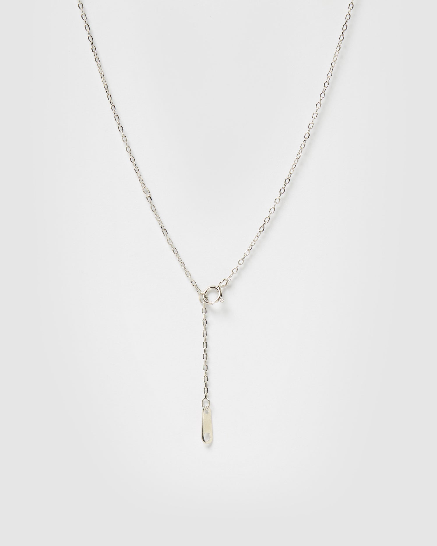 Izoa Evil Eye Pendant Necklace Silver