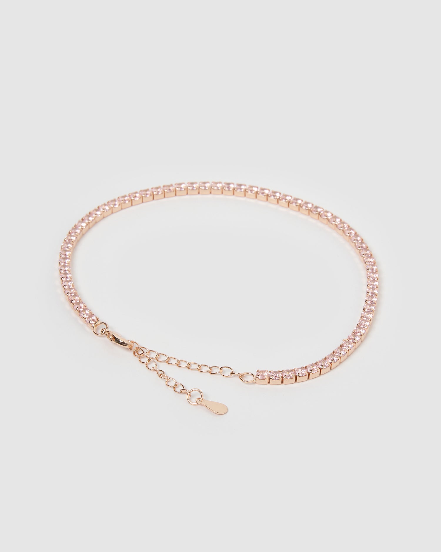 Izoa Holly Anklet Rose Gold
