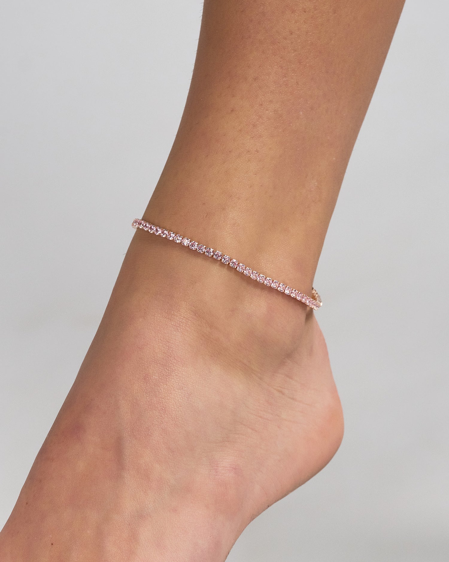 Izoa Holly Anklet Rose Gold