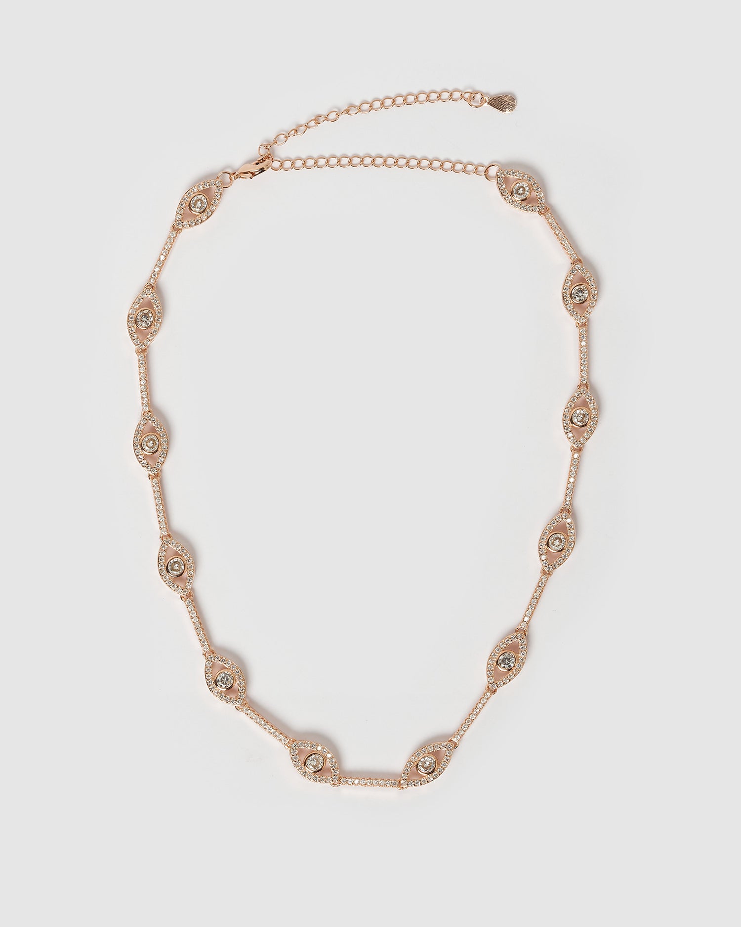 Izoa Izmir Eye Choker in Rose Gold