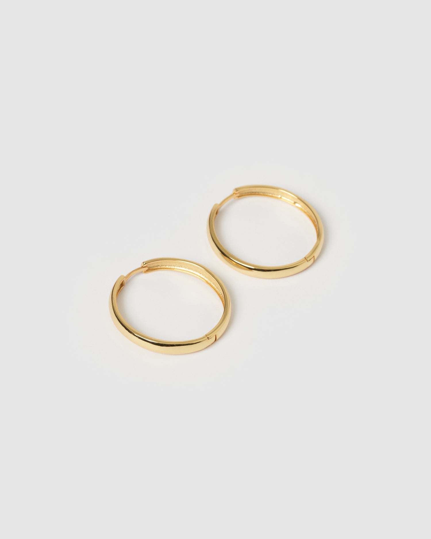 Izoa Midnight Large Hoop Earrings