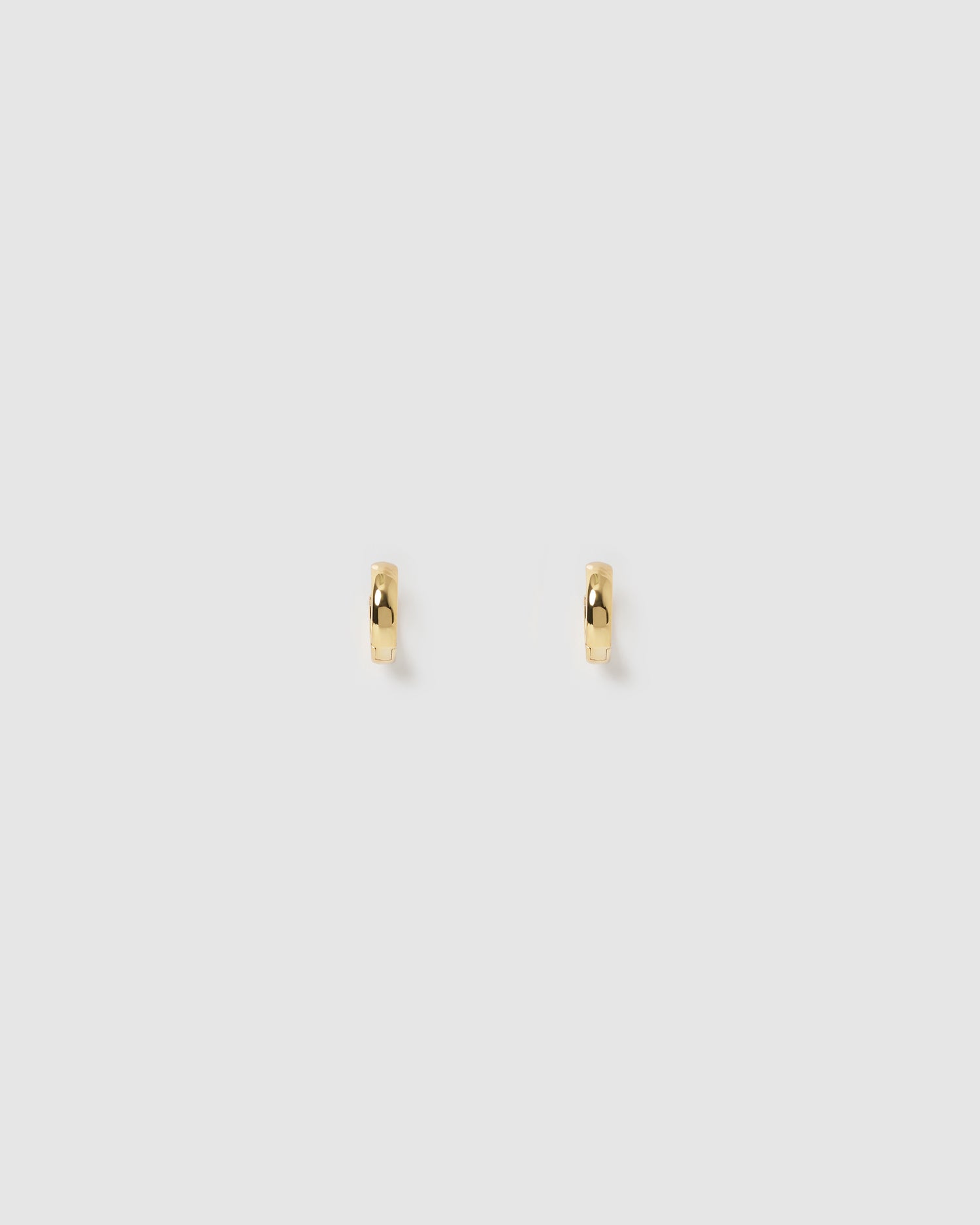 Izoa Midnight Mini Hoop Earrings Gold