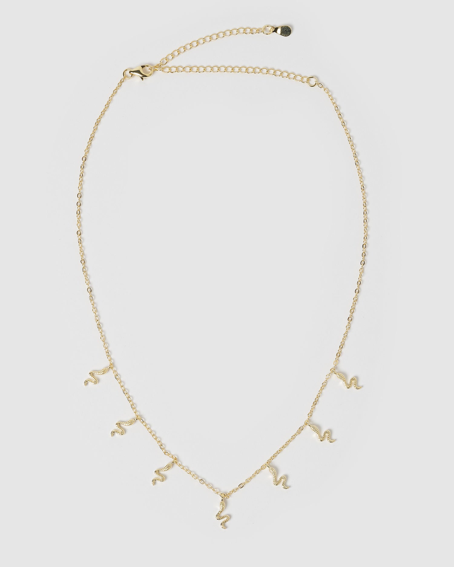 Izoa Mini Snake Choker Necklace Gold