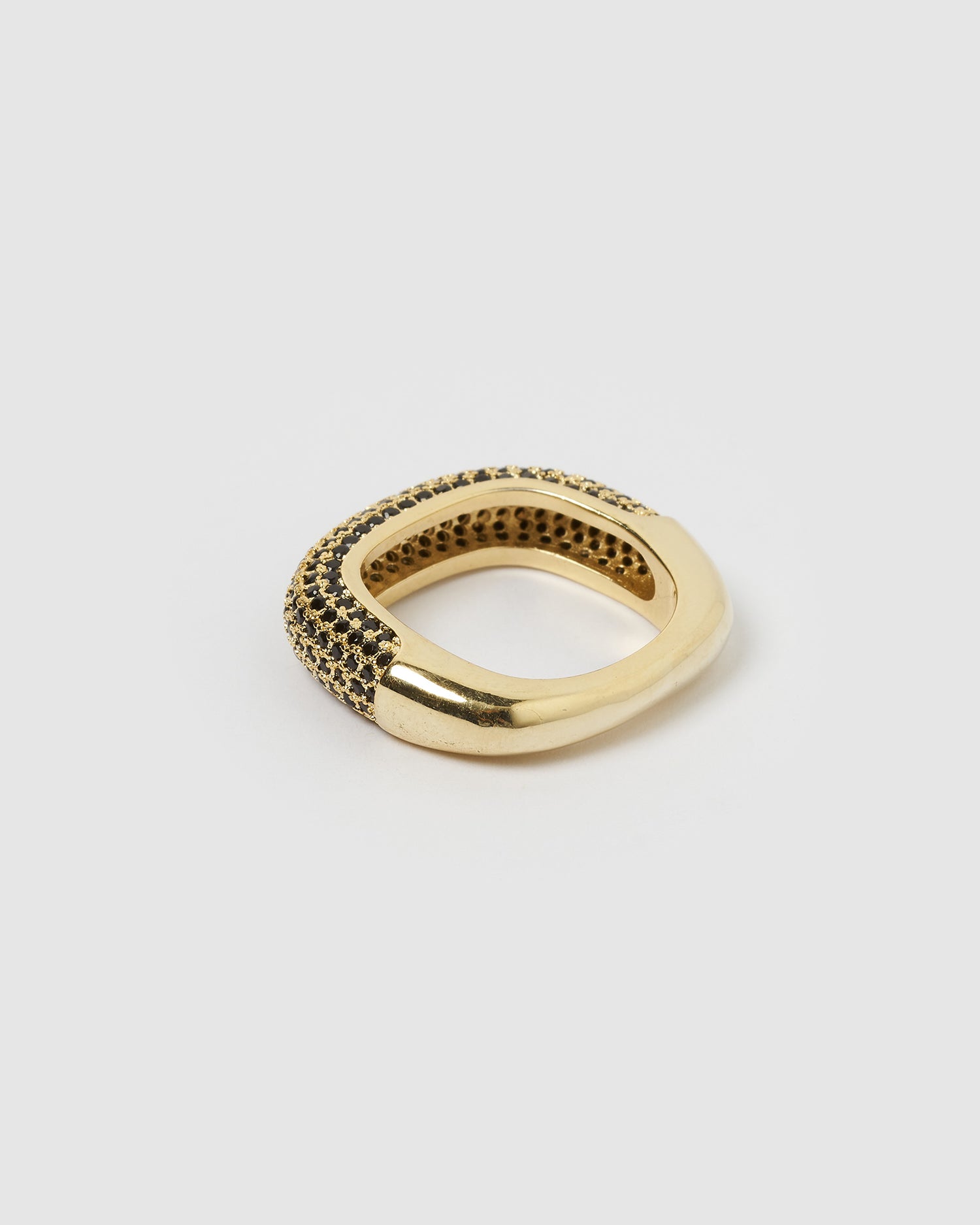 Izoa Misty Ring Black Gold