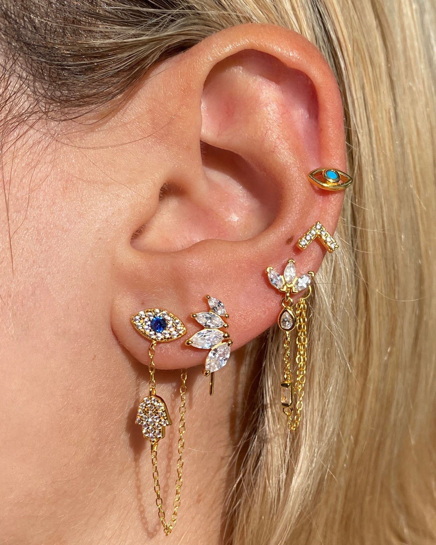 Izoa Macy Earrings Gold