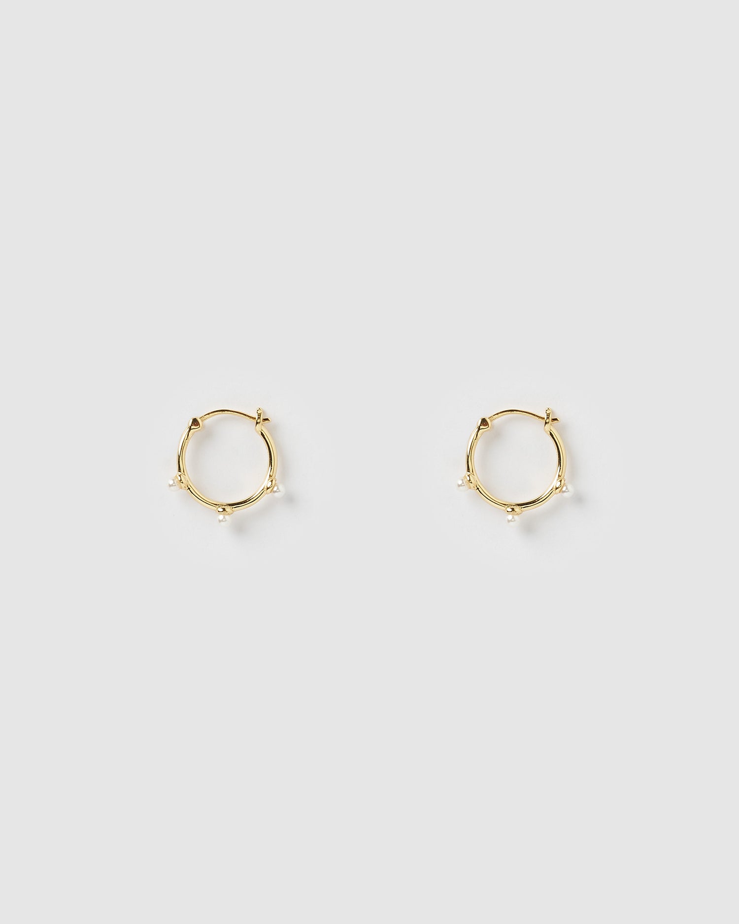 Izoa Skye Hoop Earrings Gold