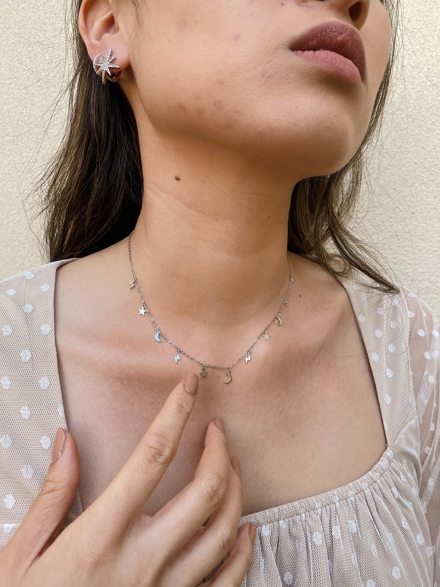 Izoa Electra Choker Necklace Sterling Silver