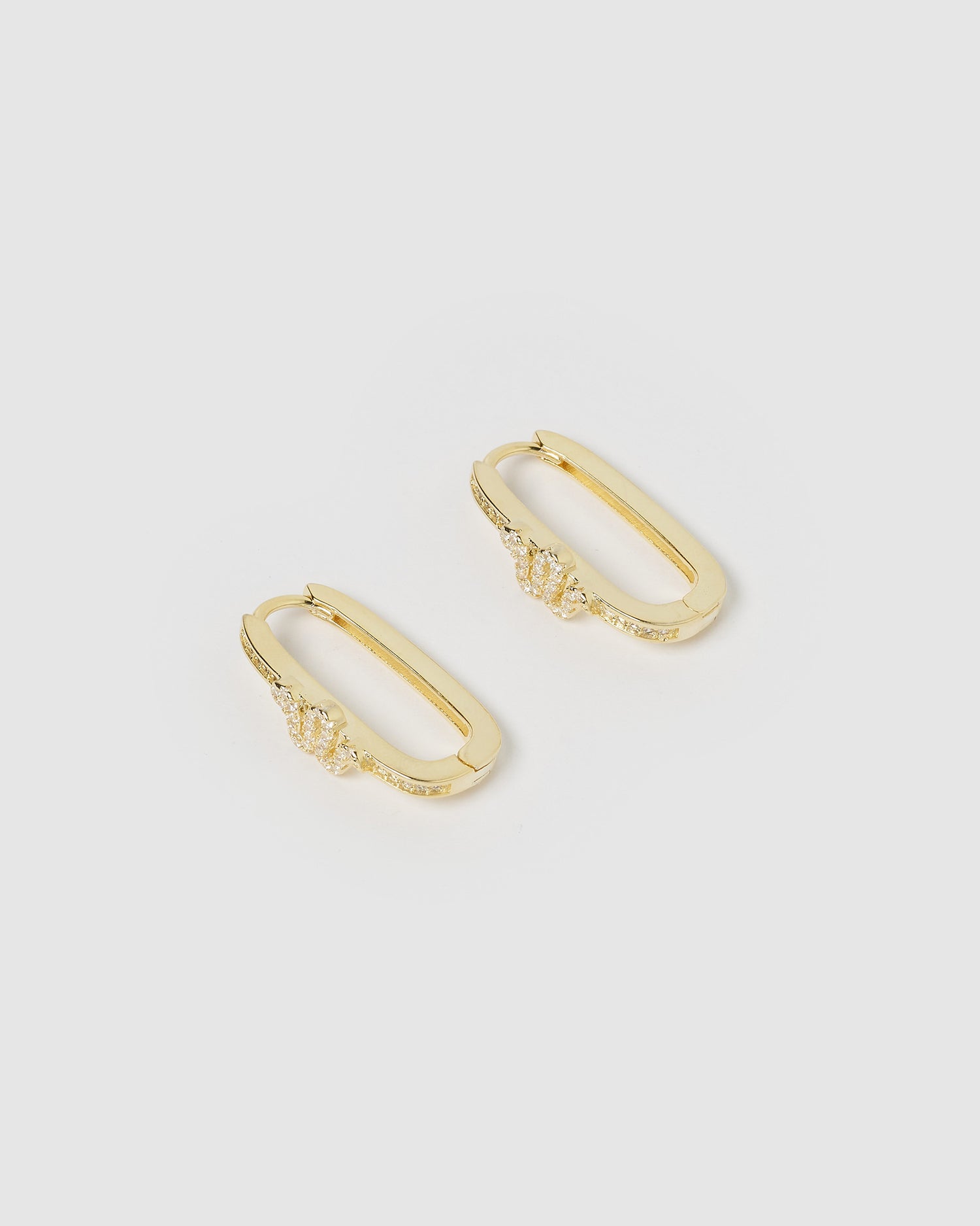 Izoa Viper Hoop Earrings Gold