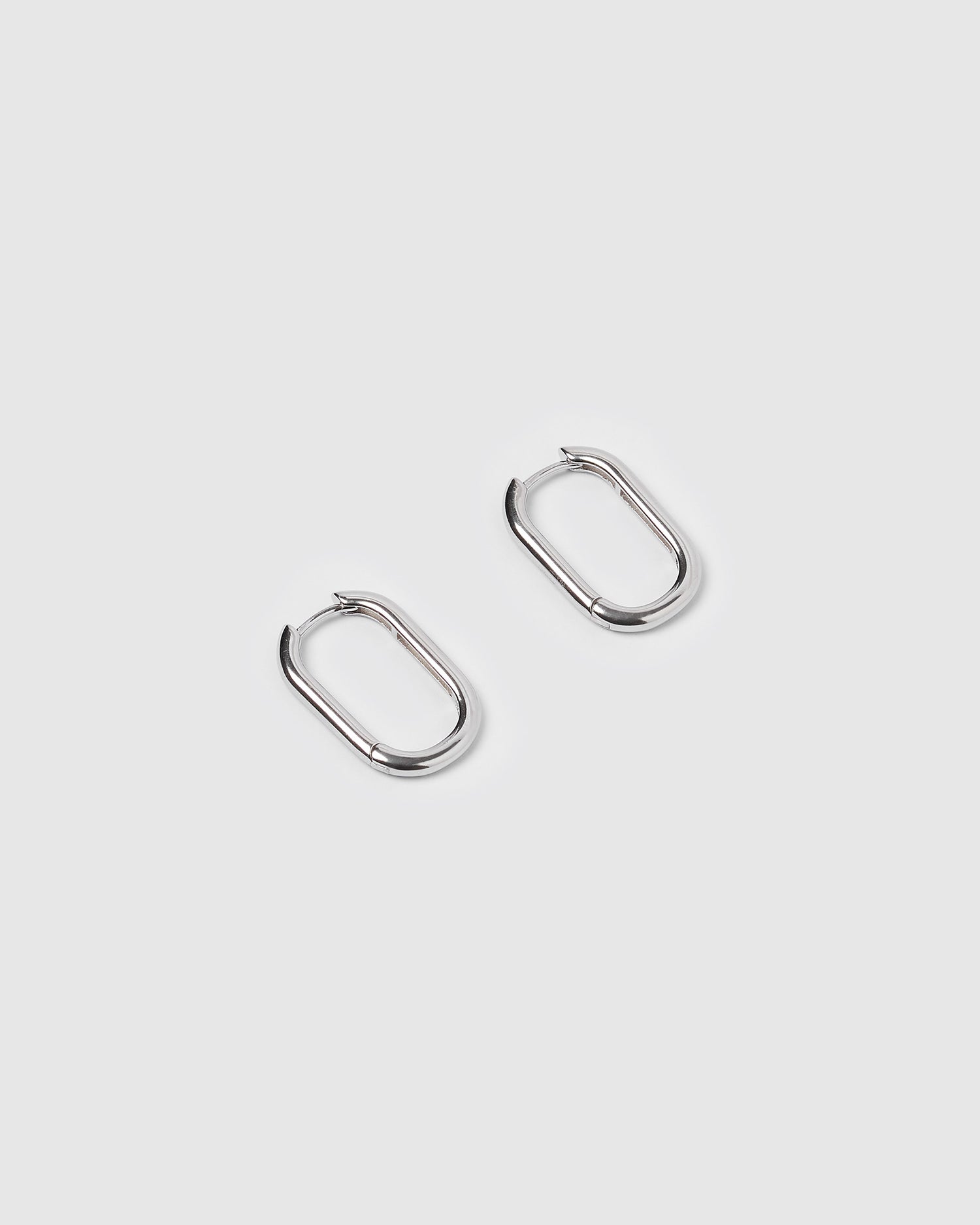 Izoa Tessa Hoop Earrings Sterling Silver